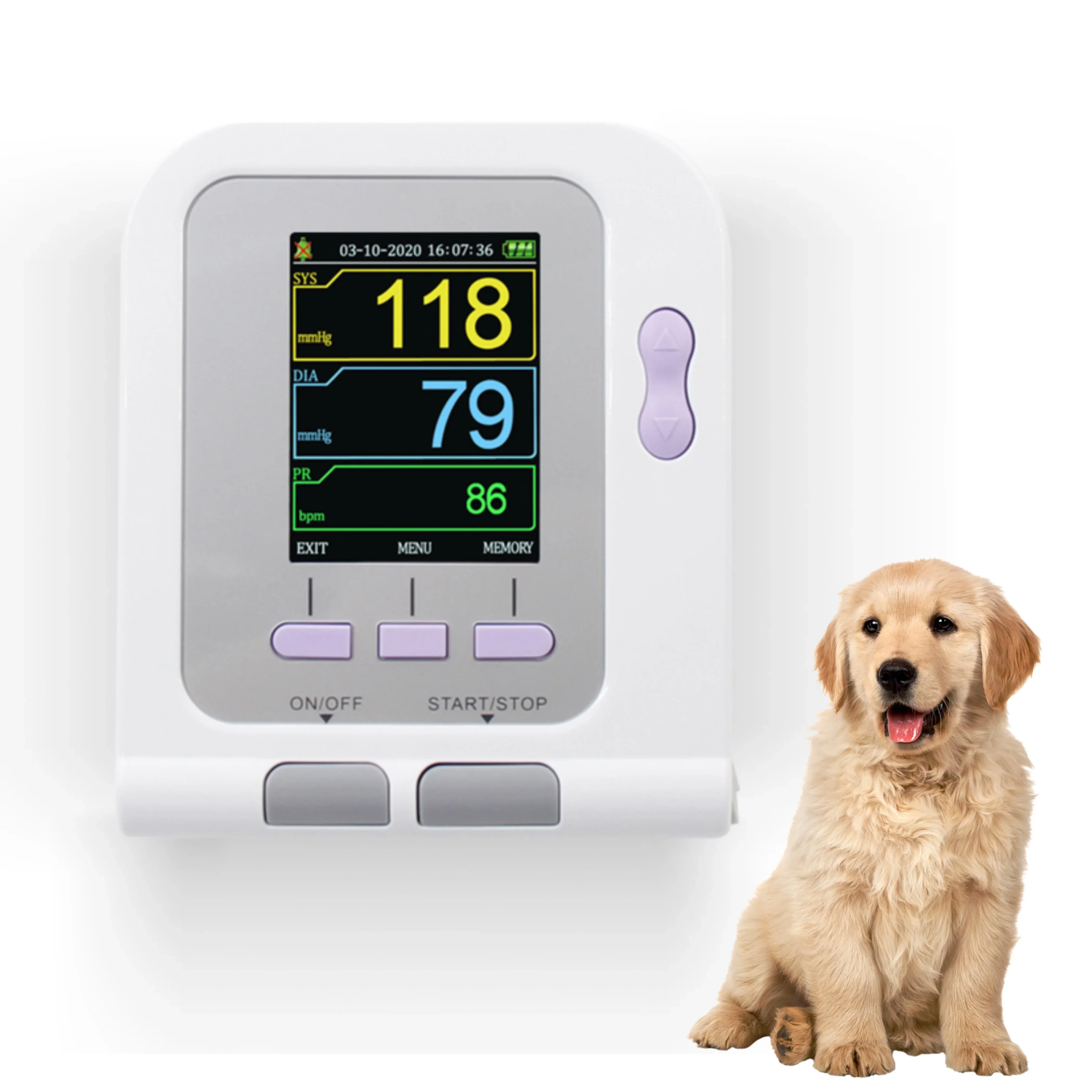 Contec Veterinary Blood Pressure  Contec08A-VET NIBP PR SpO2 Probe Three Cuff Model Dog Cats Pets