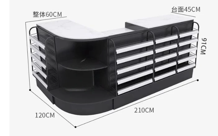 

Supermarket cashier cigarette cabinet combination small corner bar glass cigarette counter simple convenience store cashier desk