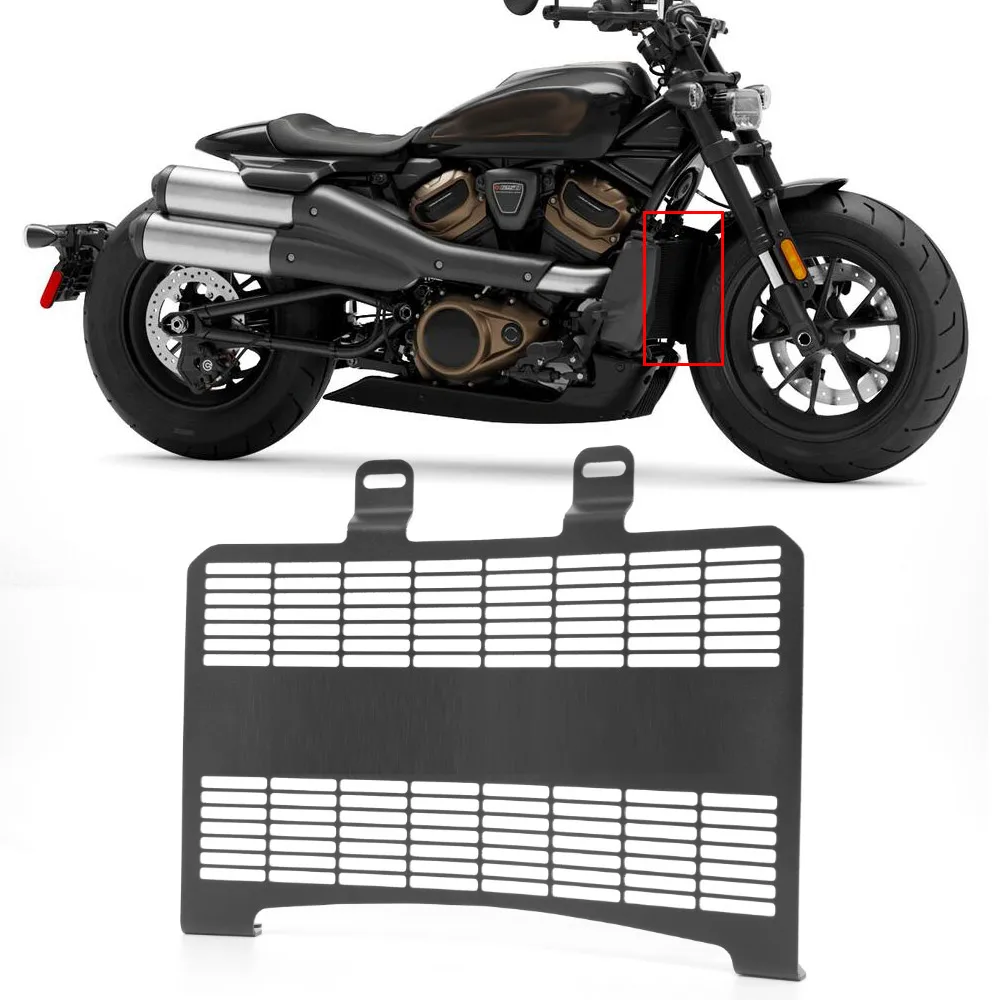 Motorcycle Accessories Radiator Guard Protector Grille Cover Black For Harley Sportster S 1250 RH1250 RH1250S 2021 2022