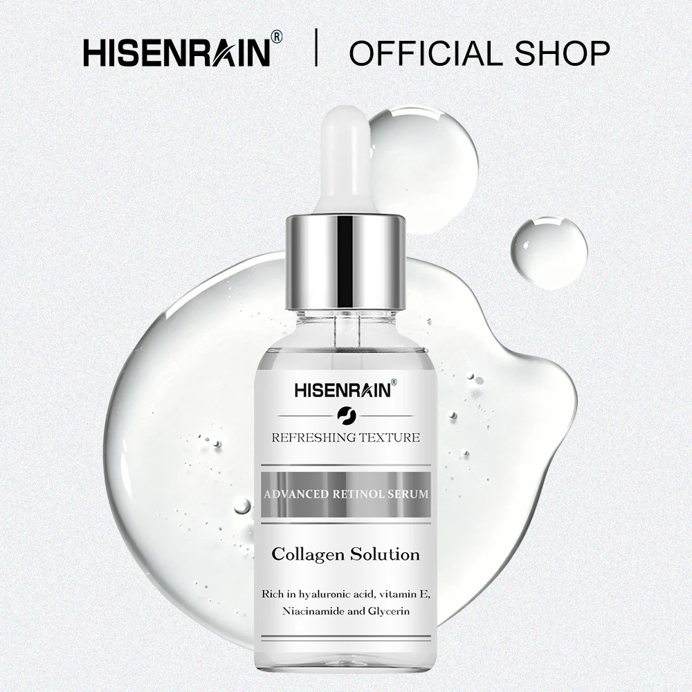 HISENRAIN Advanced Retinol Skincare Essence Brightens Skin Tone Tightens Wrinkles Deep Hydrating Gentle Non-Oil Formula