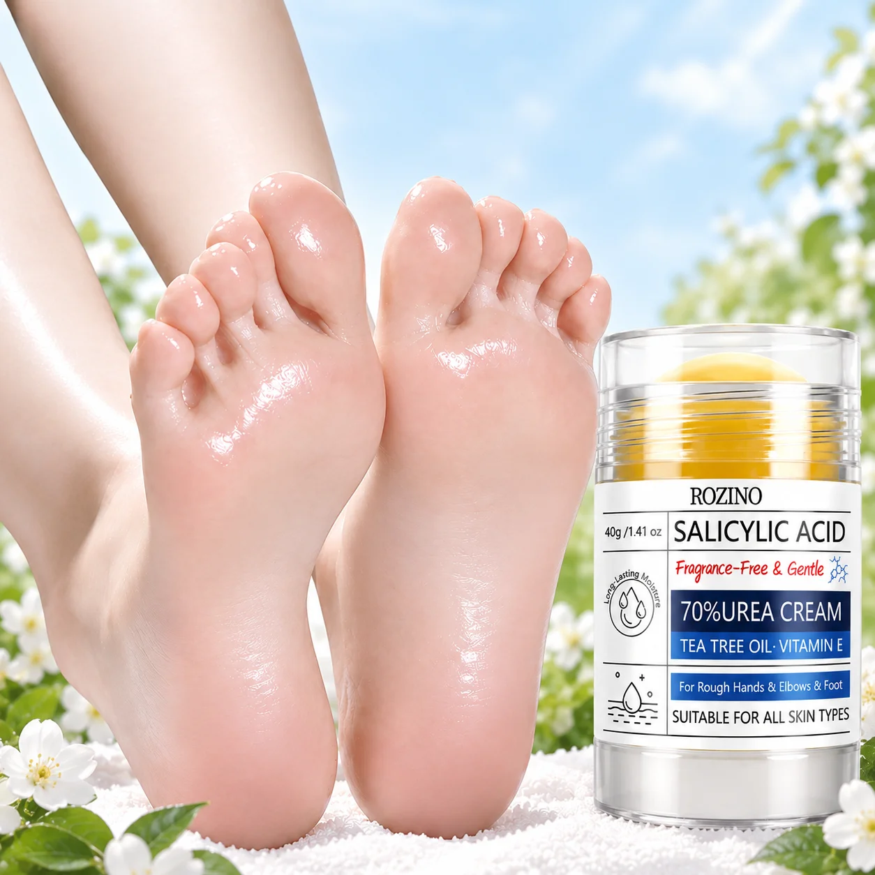 [Anti-Extreme Dryness] 70% Urea + Salicylic Acid Hand and Foot Care Stick, Quickly and Deeply Moisturizes, Locks in Moisture, Cares for Barrier Skin, Nourishes, Softens, and Smooths the Skin, Suitable for Extremely Dry, Cracked, and Rough Hands and Feet