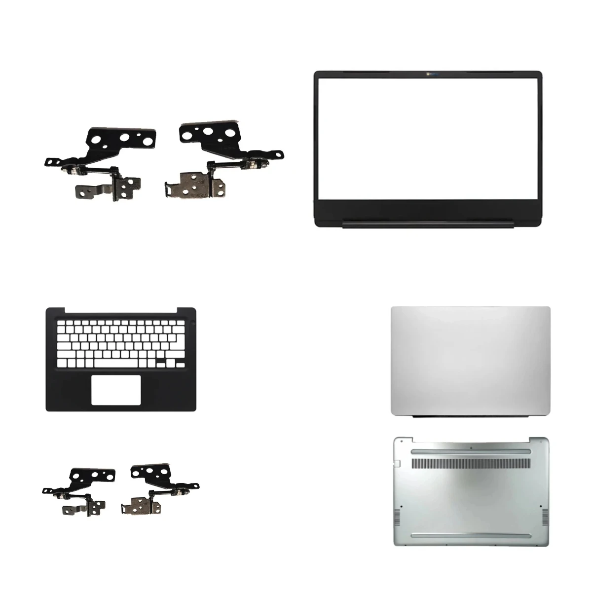 Compatible with Vostro 5481 V5481 laptop screen top cover,screen bezel,palm rest bottom base,hinge, keyboard, silver, blue, gray