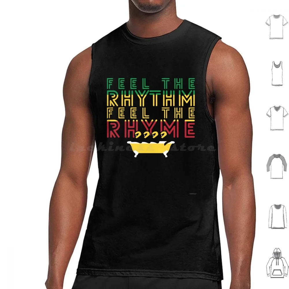 Feel The Rhythm. Feel The Rhyme Tank Tops Vest Sleeveless Cool Runnings Bobsled Jamaica Jamaican Rhythm Rhyme