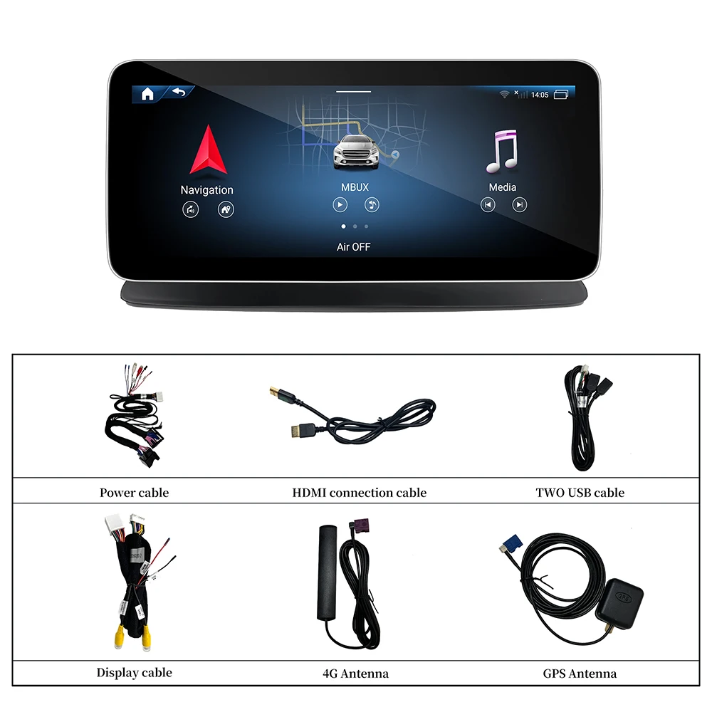 Für Mercedes CLS C218 X218 Upgrade 10,25 Zoll Android Bildschirm Kabelloses Android Auto Apple CarPlay Google Maps Fahrzeug 4G Plug-and-Play – Detail 14