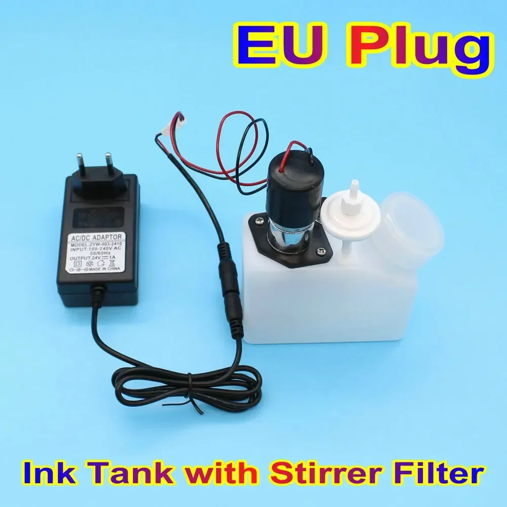 UV Printer DTF CISS Tank White Ink tank With Stirrer filter For Ink With Mixer Independent Power Supply Modify Tank Uv Kit