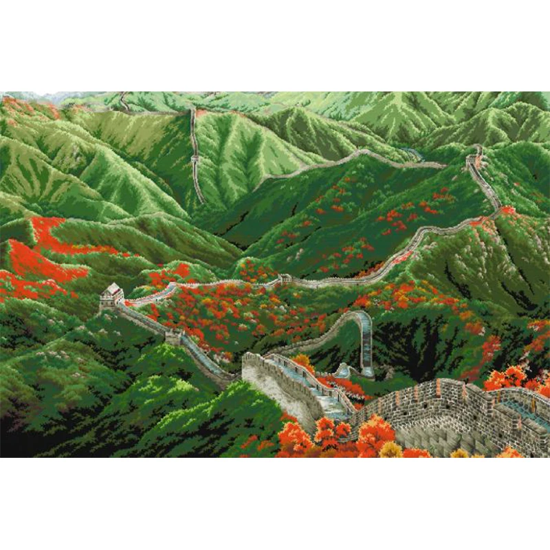 

FJ035 Наборы для вышивки крестом Вышивка крестиком Полный набор Иглы Искусство и ремесло Хобби DIY Рукоделие 18CT 14CT Упаковка