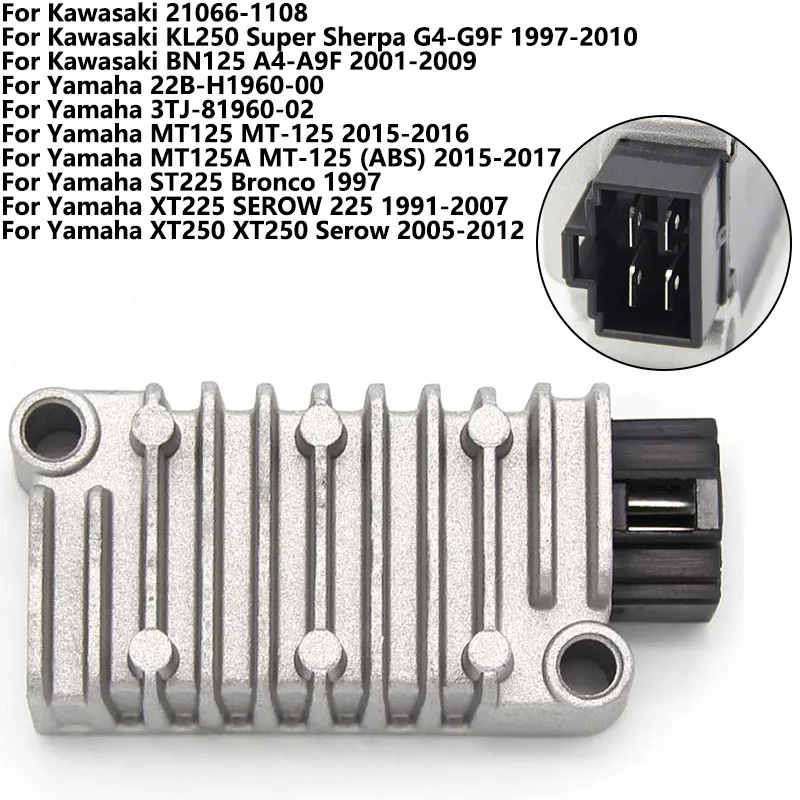 منظمات جهد مقوم الدراجة النارية 21066-1108 لمزيل كاواساكي 125 BN125A Bn 125A 2001-2009