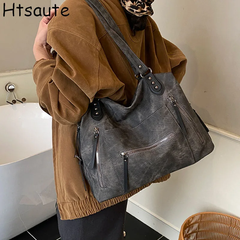 

Сумки-тоут из искусственной кожи на молнии, большие повседневные сумки через плечо для покупок и на каждый день, bolsos