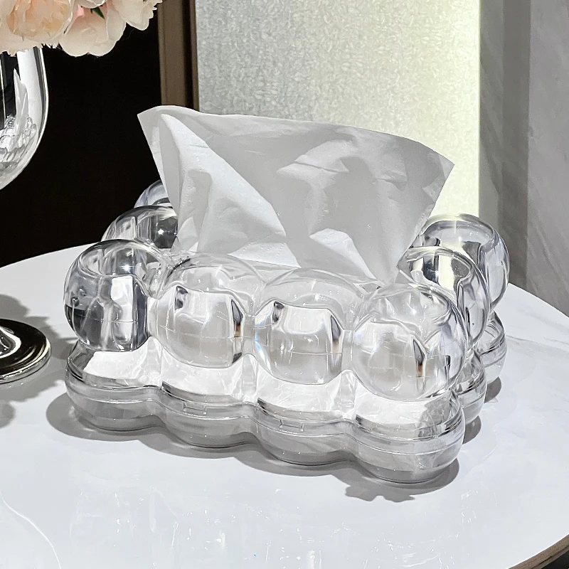 صندوق مناديل قابل للسحب من الأكريليك الشمالي للمنزل والمطبخ وطاولة الطعام وحامل مناديل شبكية فنية لتزيين المنزل الداخلي. #3