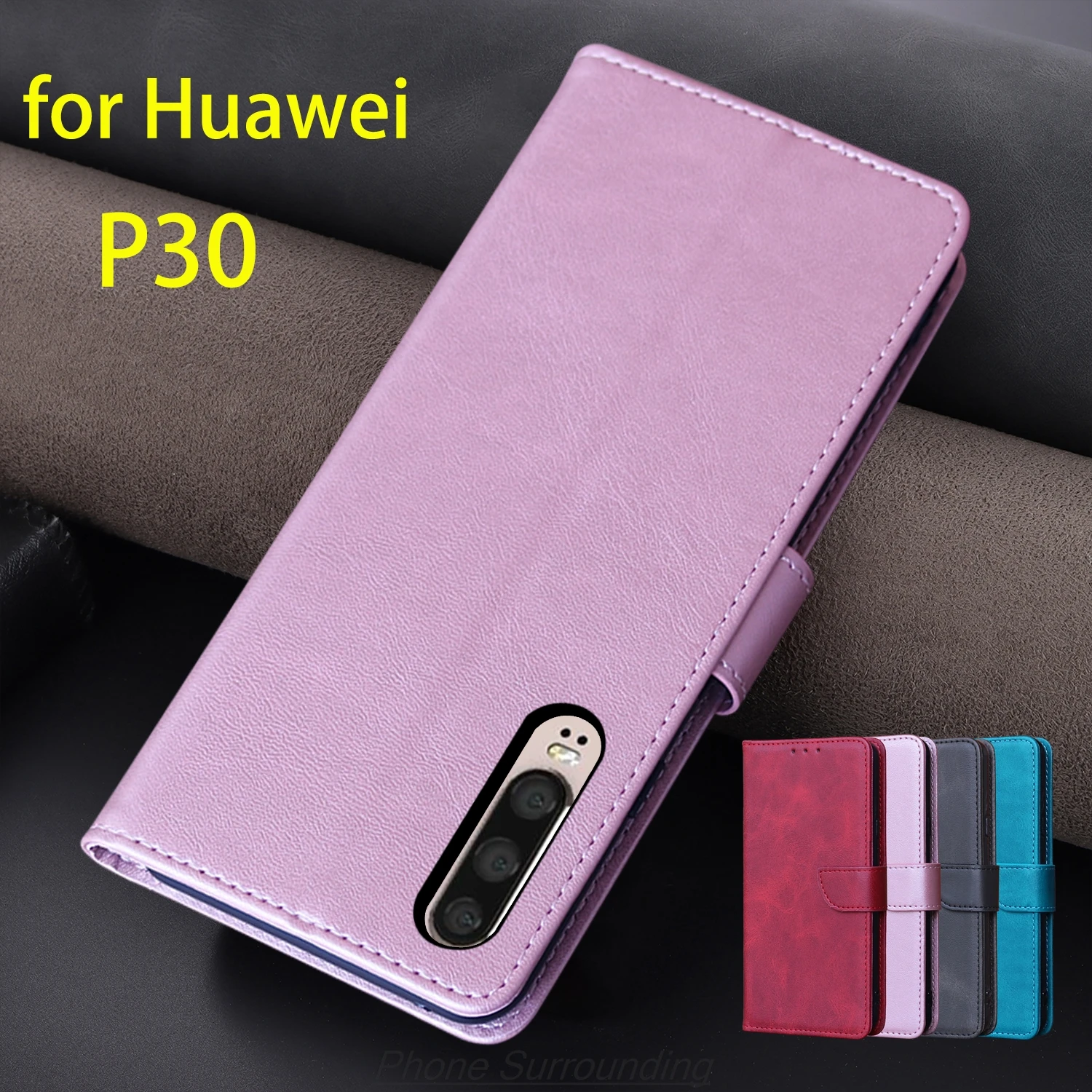 Wallet Flip Cover Leather Case for Huawei Ascend P30 ELE-L09 ELE-L29 6.1