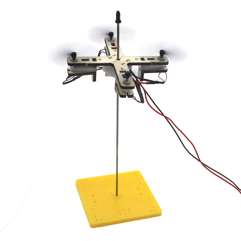 DIY unbemanntes 4-Zellstoff-Maschinenmodell, Wissenschaftsspielzeug für Kinder, Technologie, Physik-Lehrmittel, Spiel, Lernen, Kinder-Puzzle-Spielzeug