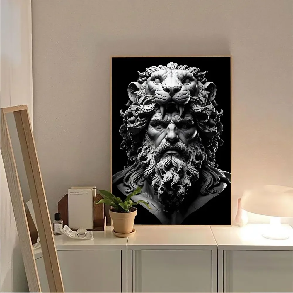 Classic, Retro, Wall Art, Neon Medusa Zusi Thunder, HD Canvas Printed Poster, Home, Living Room, Room, Decoration Painting