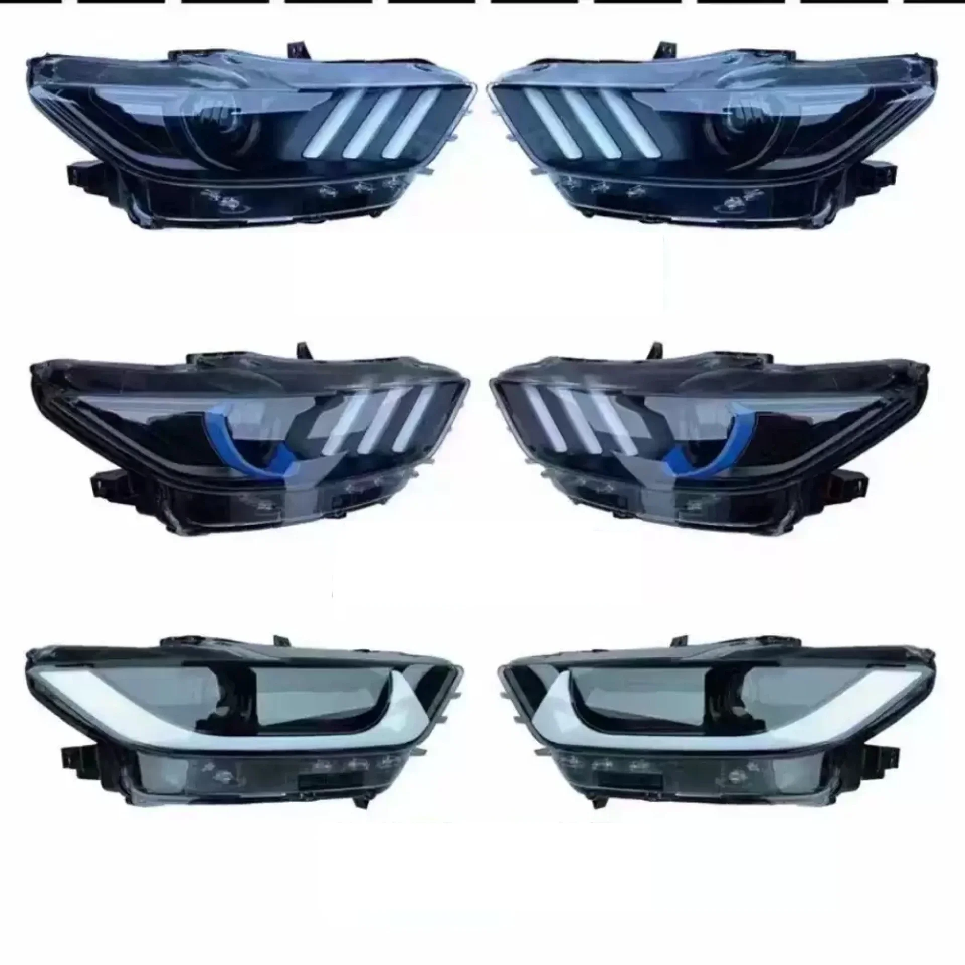 Car Accessories Headlight Assembly for Ford Mustang 2015-2021 LED Signal  Daytime Running Light