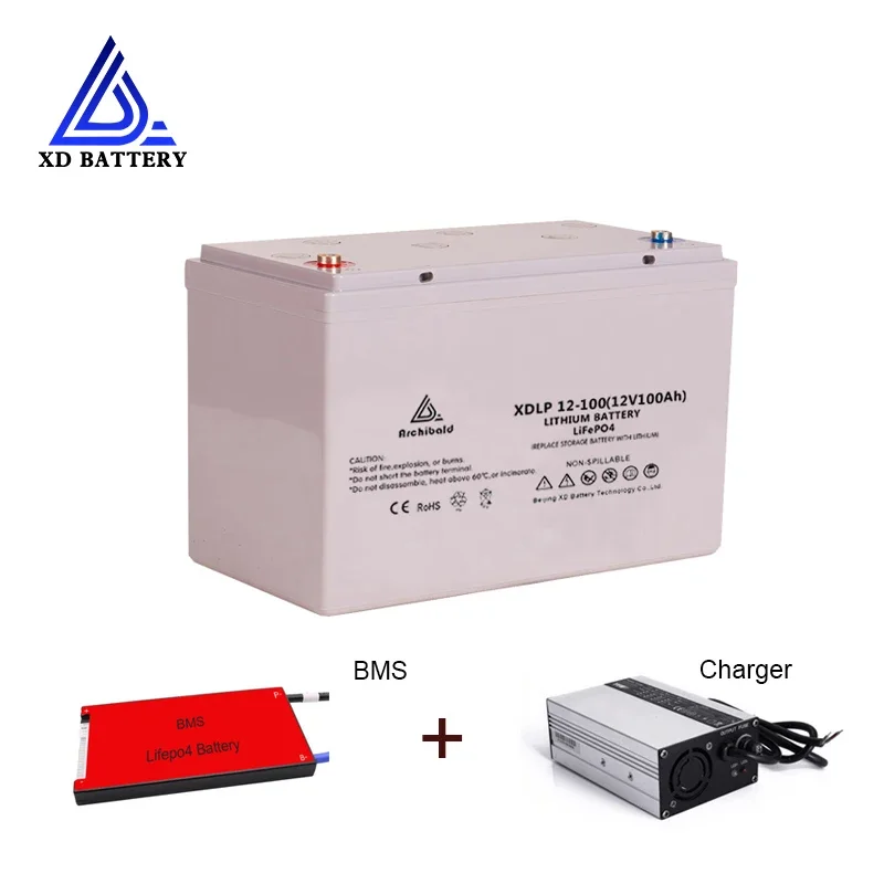 power energy wall battery 12.8V free maintenance Lithium iron phosphate 12V 100 ah lithium  for alarm system audio ra