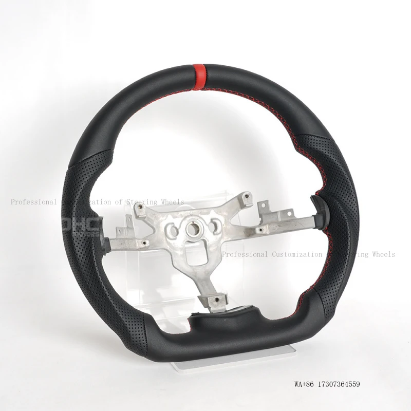 Hot-selling exclusive product suitable for Chevrolet Corvette C6 07 model full-leather car steering wheel modification view 3
