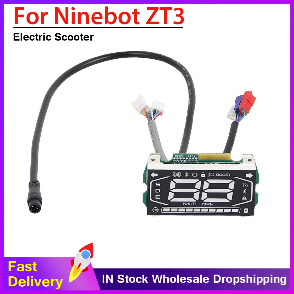 

Replacement Dashboard For Segway Ninebot ZT3 Electric Scooter Instrument LED Dispaly Meter Board With Connect Cable Accessories