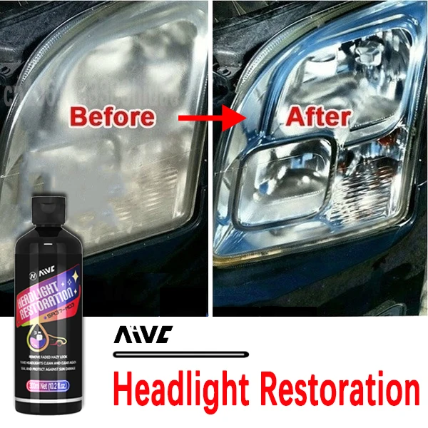 Car Headlight Restoration Kit Headlight Polish Car Light Repair Cleaner Kit Auto Renovation Liquid Repair  Maintenance