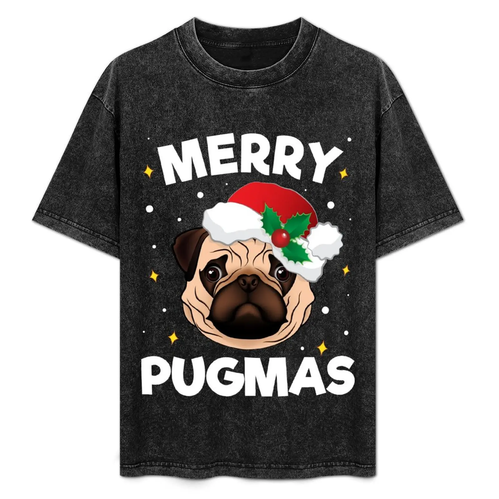 

Christmas Pug Santa Gift for Pug Lover Merry Pugmas Xmas T-Shirt Minimal Art Print T-Shirt