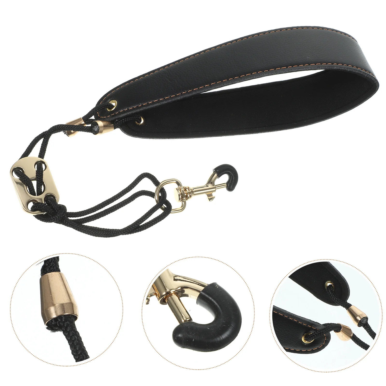 

1Pcs Comfortable Saxophone Neck Strap Durable Saxophone Belt Adjustable for Beginners and Professionals Black Sax Lanyard