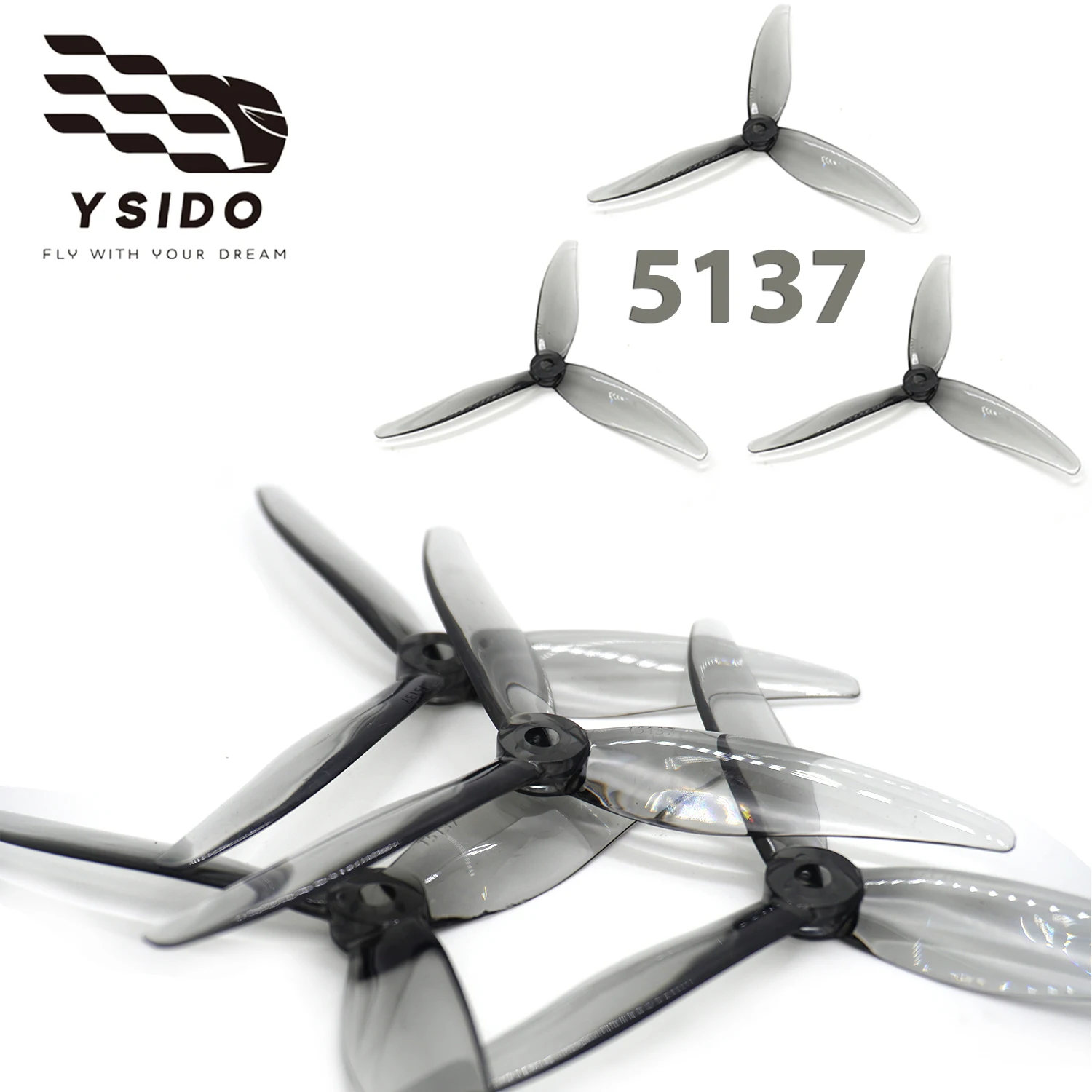 

YSIDO 2/4/8 пар 5137 пропеллеров 5 дюймов 3-лопастной RC опора для RC FPV Freestyle Racing Drone Quadcopter Mark4 Запчасти для радиоуправляемой модели