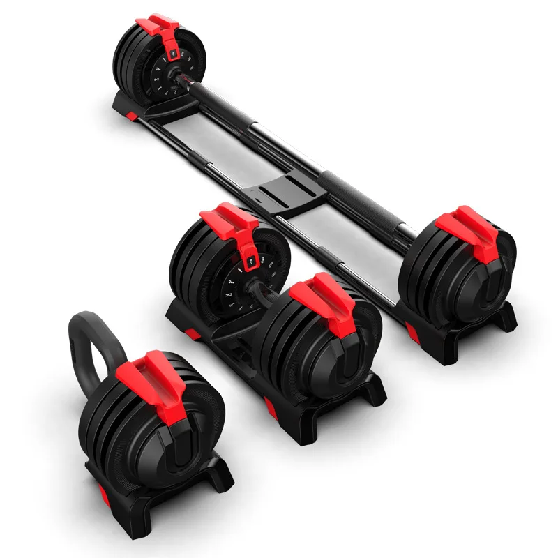 

24kg Adjustable Cast Iron Barbell Set 52.5LB Eco-Friendly Home Gym Dumbbell Equipment
