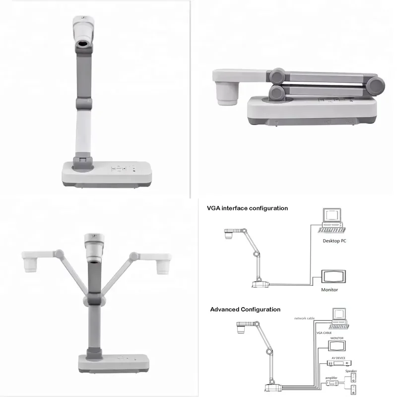 Digital A4 Scan Size Educational Visualizer Foldable For HD-MI USB VGA Document Camera For Smart Classroom Teaching