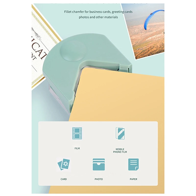 2025 New Rounding Paper Cutter Angle Cutter Photo Business Card Chamfering Machine Angle Cutter And Rounder