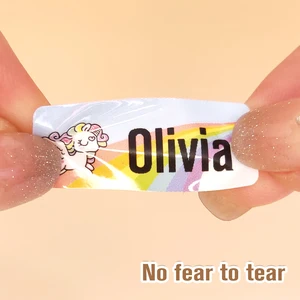 Waterproof Baby Name Tag, Adesivo de Jardim de Infância Personalizado, Etiqueta Hebraica para Crianças, Papelaria Escolar, Auto-Adesivo, Personalizado 10 principais vendas adesivo lapis - №5