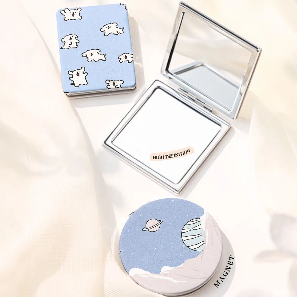 Зеркало для макияжа, каждая девушка должна иметь увеличительное стекло, лучше изменить лицо, чтобы носить с собой, также очень удобно