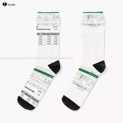 Excel Spreadsheet Socks Personalized Custom Unisex Adult Teen Youth Socks 360° Digital Print Custom Gift Streetwear