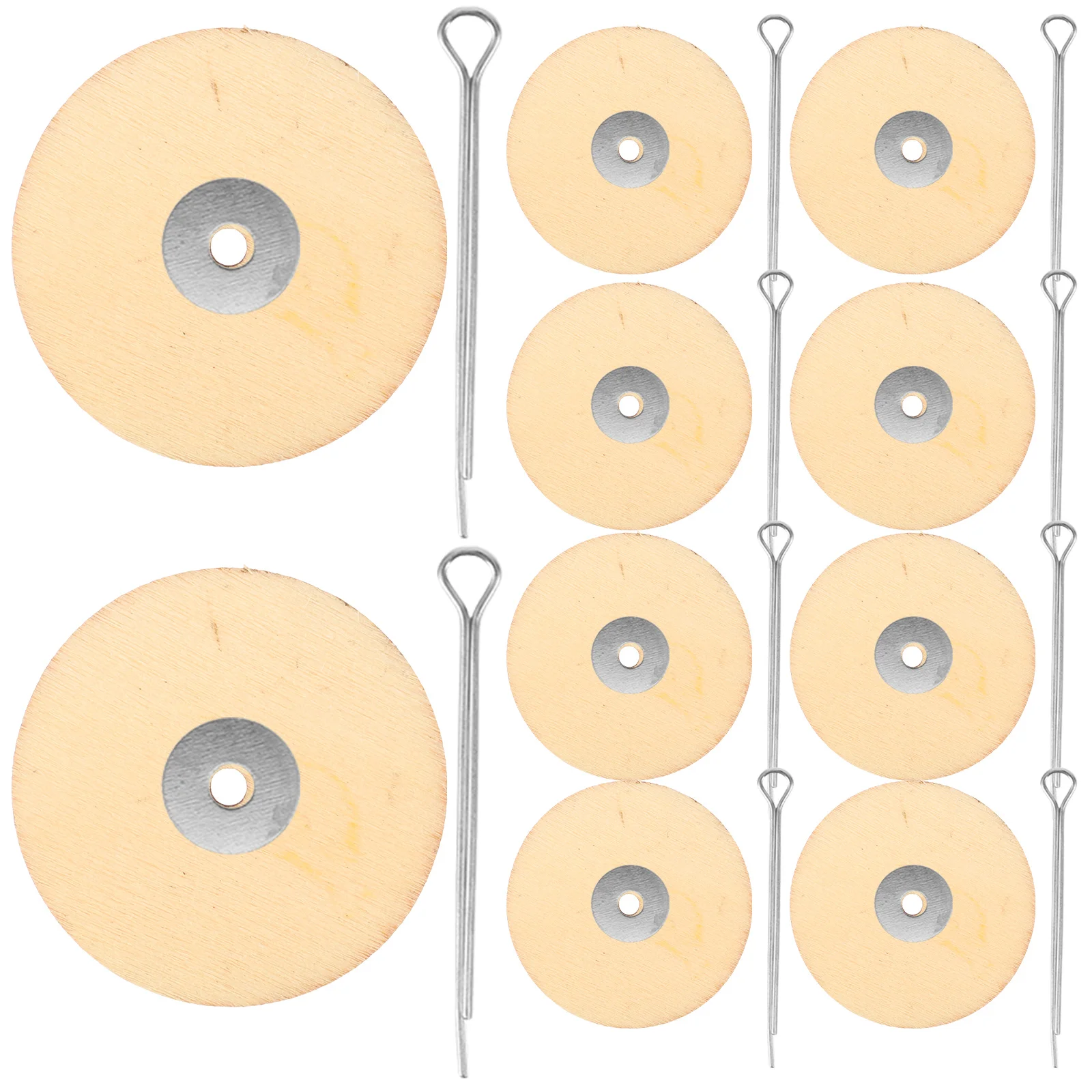 

20 set Wooden Joint Accessories 30Mm Silver Diy Rotatable Making Craft Joints For Pet Multi-Purpose Joints Supplies