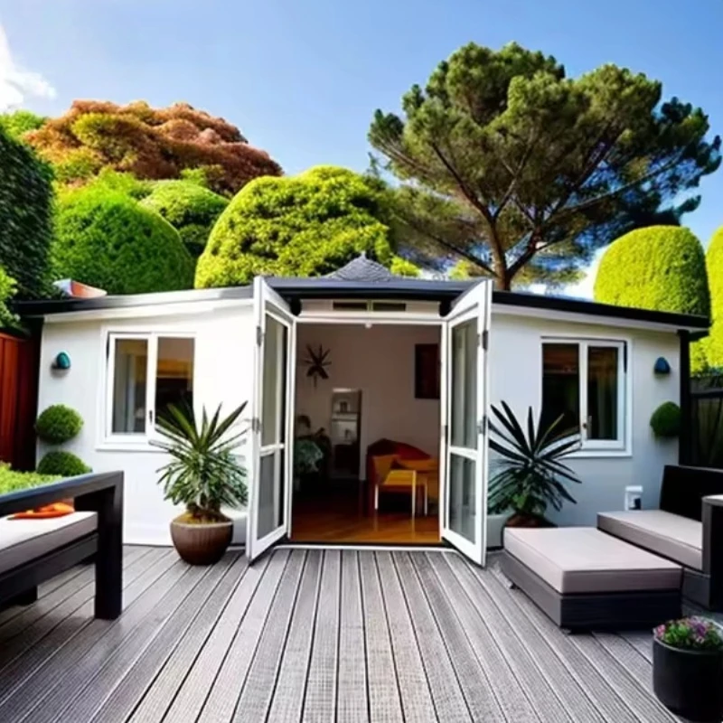 Dual-Wing Expandable Prefab Container Tiny House Foldable Office Store Outdoor Living Unit 2025 New