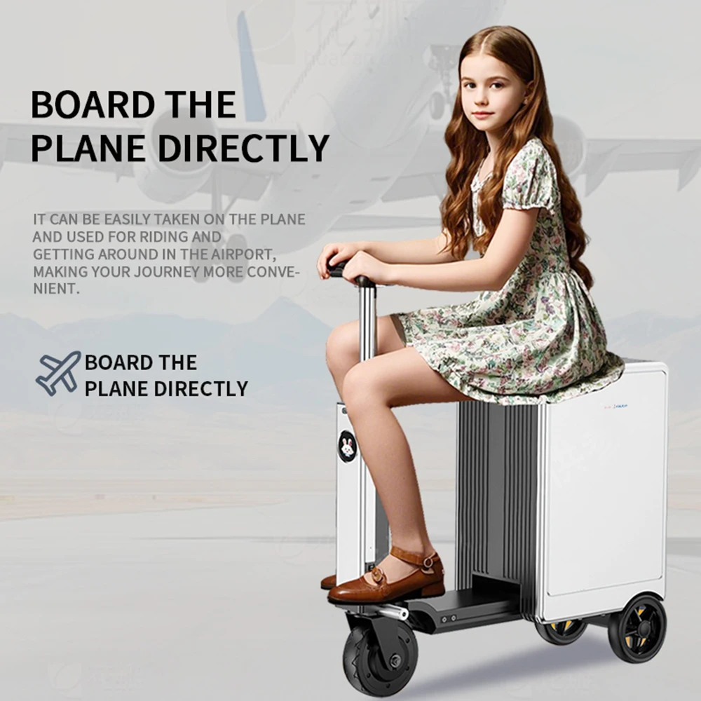 يمكن أن يصل على متن عربة السيارة متعددة الوظائف حقيبة كهربائية ذكية قابلة للركوب يمكن أن يجلس على لوحة الأشخاص مقاس 20 بوصة #1