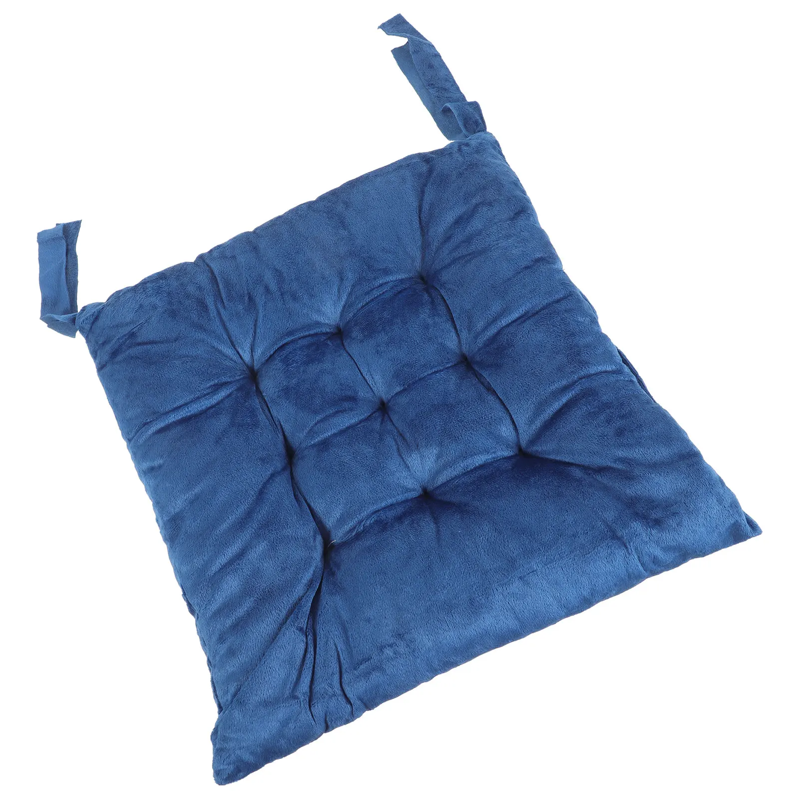 

2Pcs 9 Hole Crystal Velvet Dining Chair Mat Cushion Home Furniture Seat Pad Decorative Chair Cushion Household