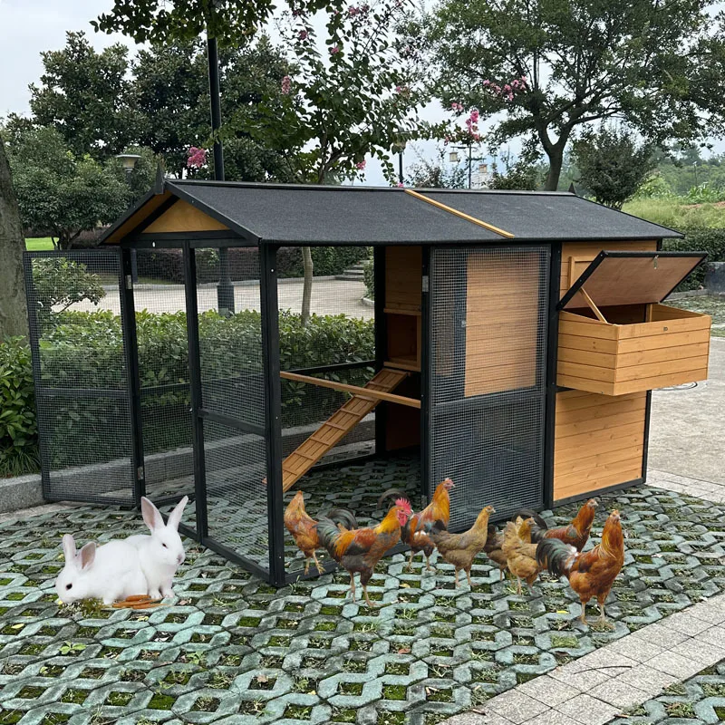 Outdoor cat cage Rainproof sun protection  cage Household outdoor large cage Chicken nest coop Rabbit cag