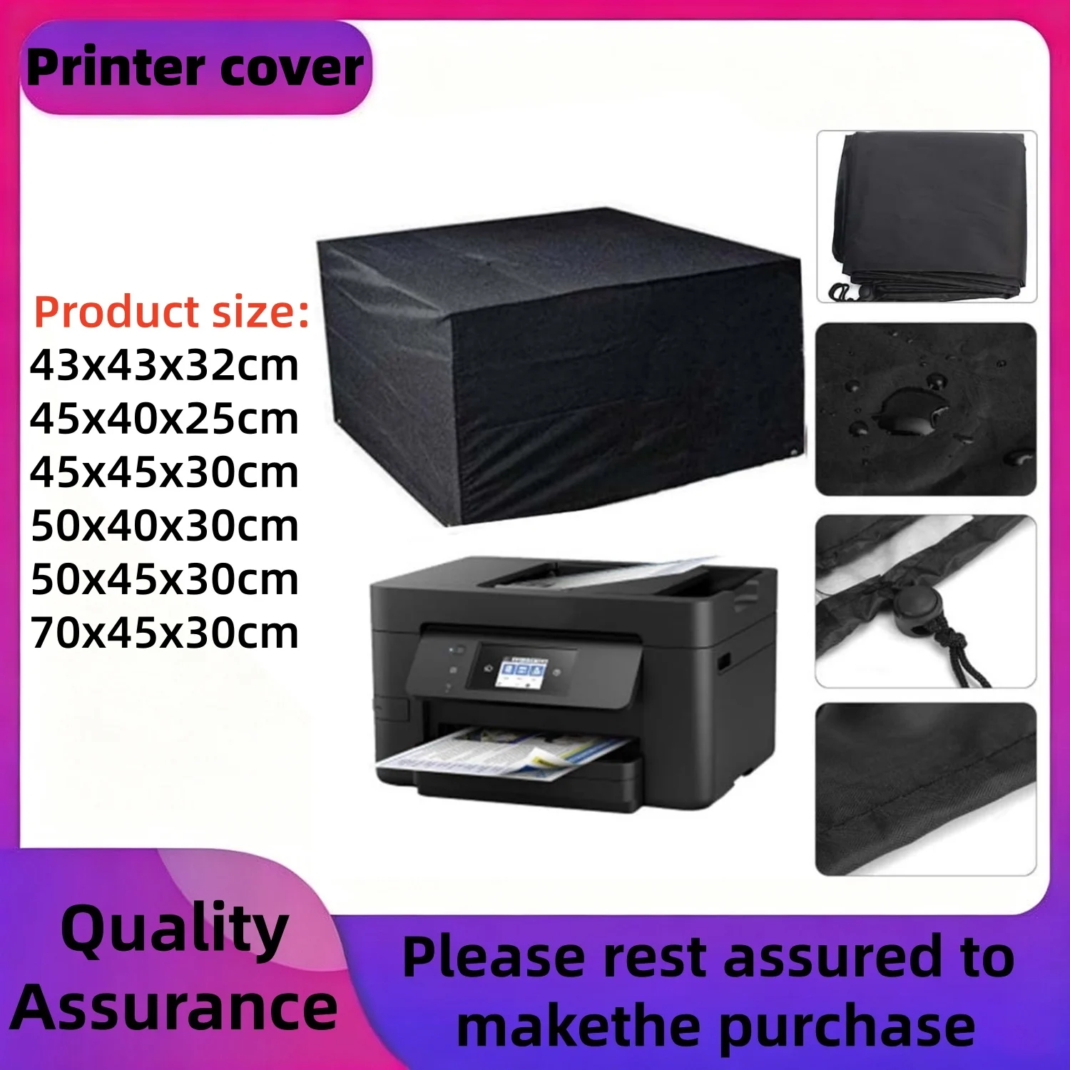 Printer Dust, Printer, Waterproof Covers for Wireless Printers, Case Protector for Printers, Printer Protectors