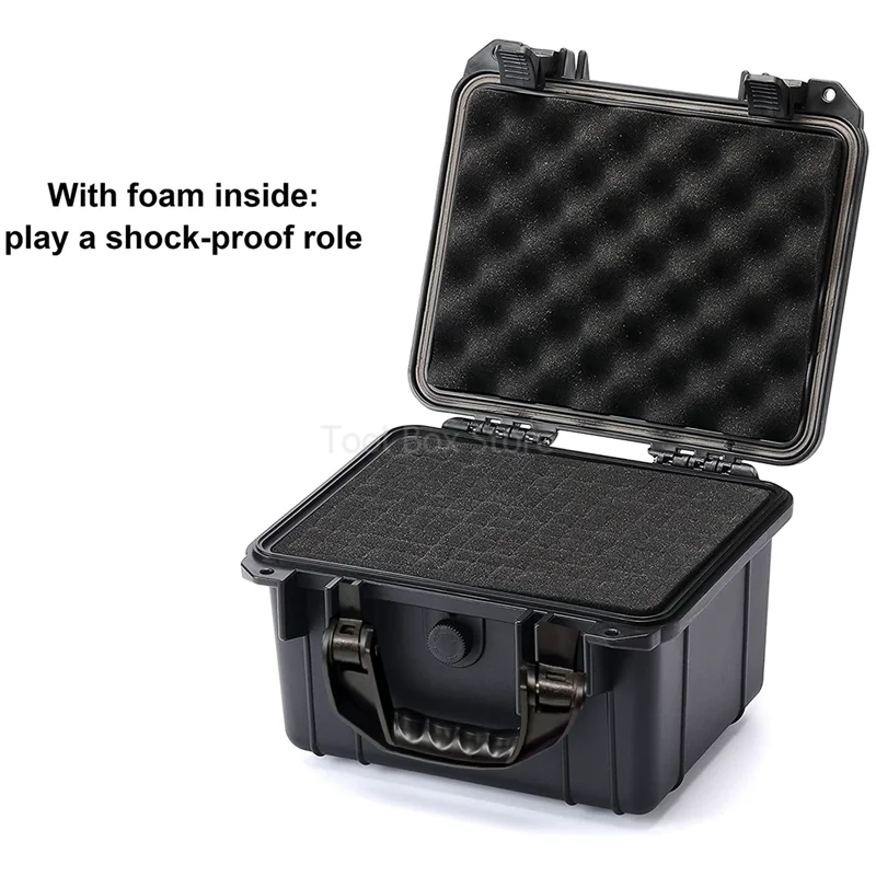 Plastic Tool box Waterproof Hard Case Bag Safety Instrument Case Storage Box Suitcase Shockproof Equipment Toolbox Organizer