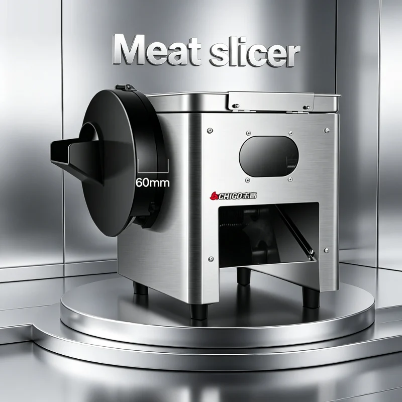 Wholesale Price Desktop Stainless Steel Electric Fresh Meat Shredding Machine/drawer Type Meat Slicer