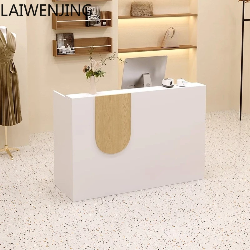 

HLZ checkout page store small beauty and manicure front desk simple economy bar table