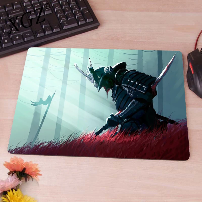 Mousepad Mats Keyboards Computer Accessories Gaming Laptops Table Mat Gamer Rug Japanese Samurai Desktop Computer Table Deskmat