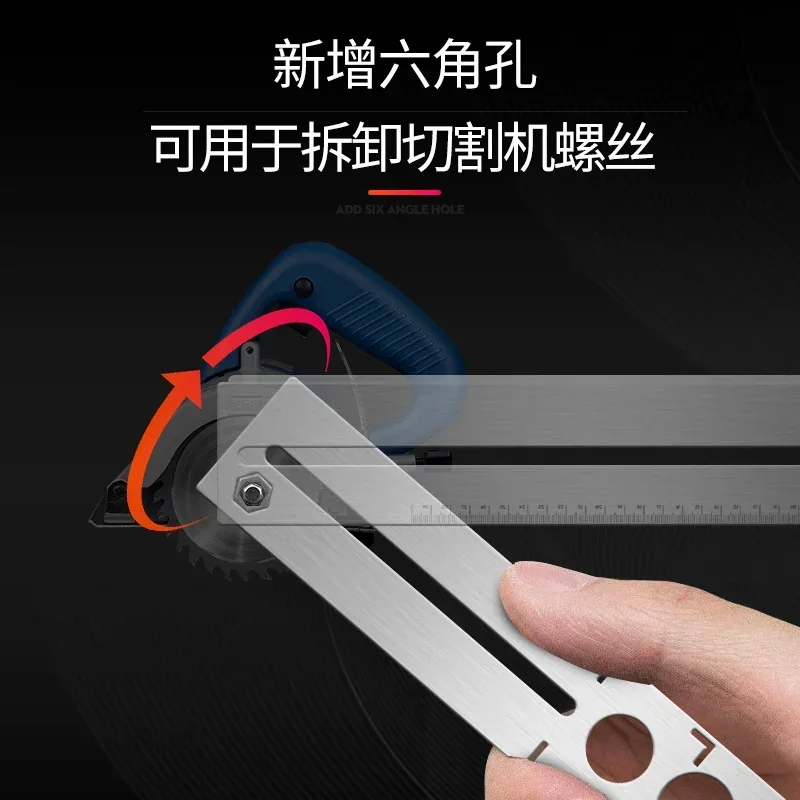 Adjustable Multifunctional Tile Tapper Punch Locator Universal Locating Rule Reaming Drill Bit for Home Improvement