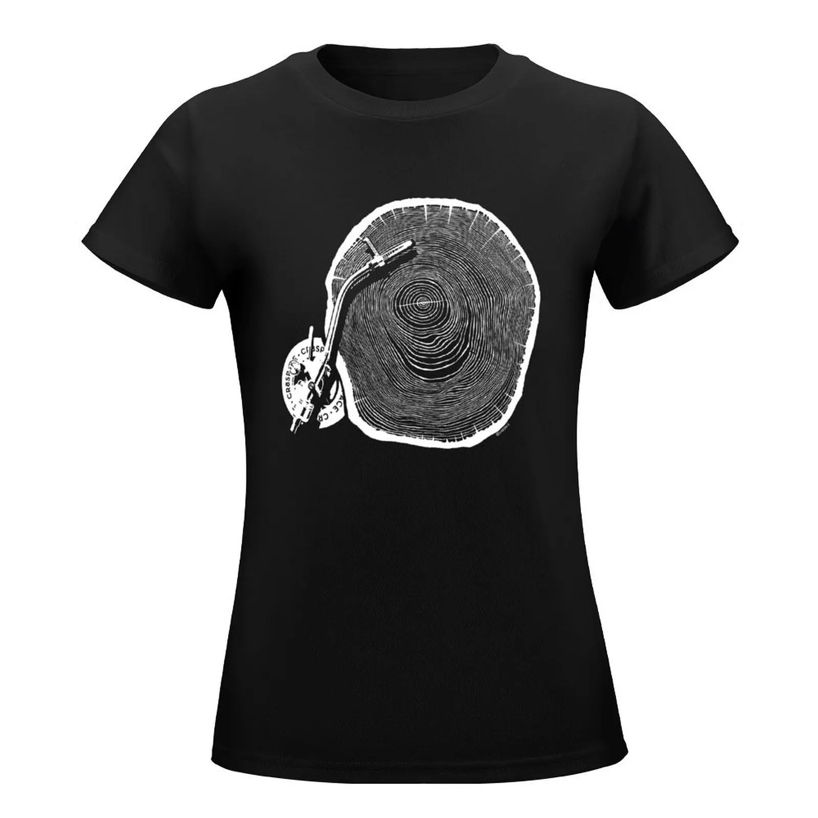 Tree Ring Turn Table on Darks T-Shirt shirts graphic tees summer clothes tshirts woman