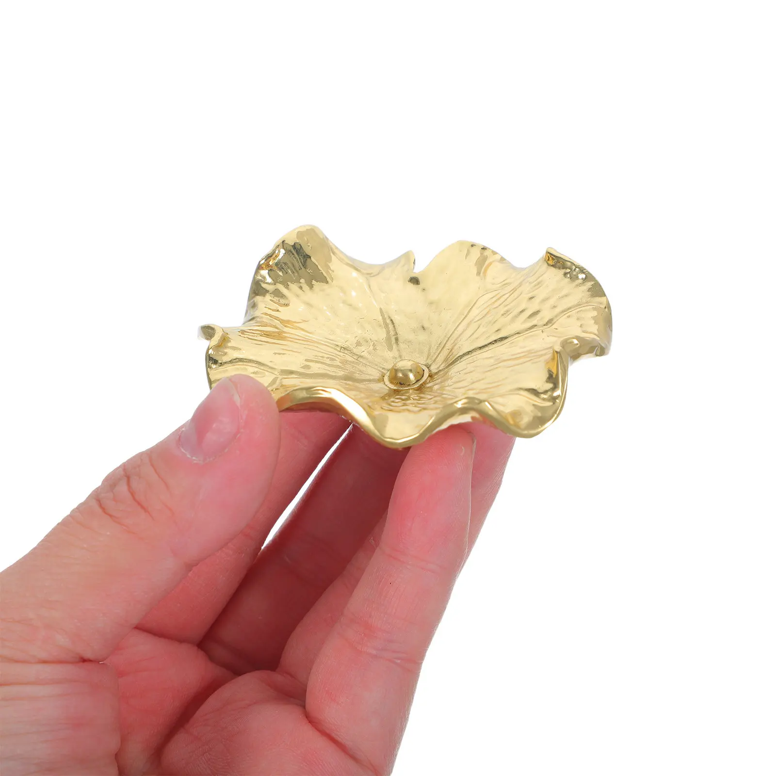 Solid Brass Lotus Leaf Drawer Pulls Decorative Gold Flower Knobs for Kitchen Cabinet Door Handles Dressers Wardrobes and