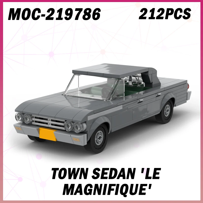 212 pièces MOC-219786 vitesse Champions ville berline 'Le Magnifique' bloc de construction modèle brique Garage voiture de sport bricolage ensemble cadeaux créatifs