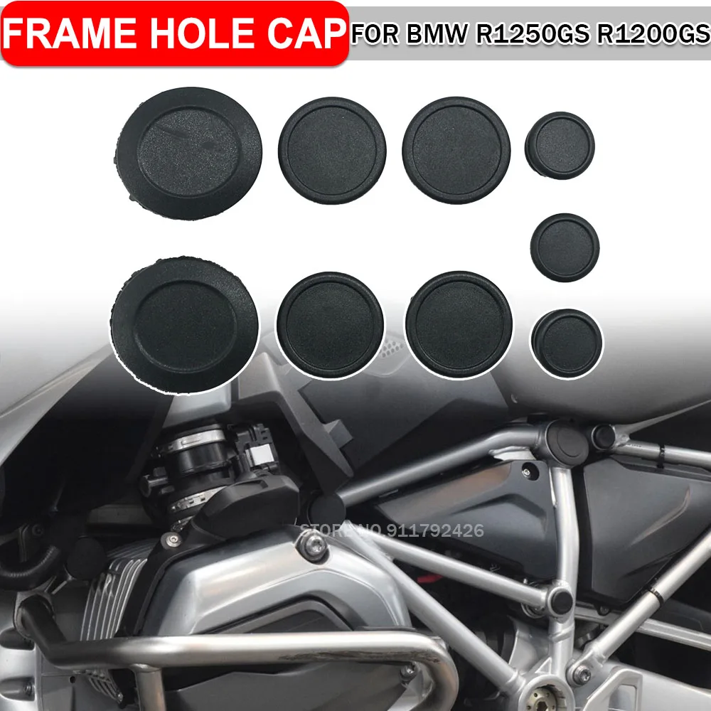 R1200GS R1250GS Frame Hole Cover Caps Plug Decorative Frame End Cap Set For BMW GS R1200 R1250 Adventure R1200GSA R 1250GS ADV