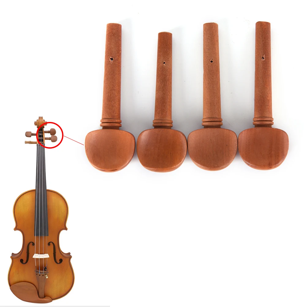 HOT! Jujube Wood Tuning pegs  Violin Replacement Jujube Wood End pins Tuning Pegs Violin Accessories 4 pieces/set