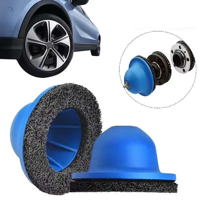 

Car Wheel Hub Brush Cleaning Rotor Wheel Hub Grinder Rust Grinding/Cleaning Rotor/Rim Surface for Cordless 1/2" Drive Air Drill