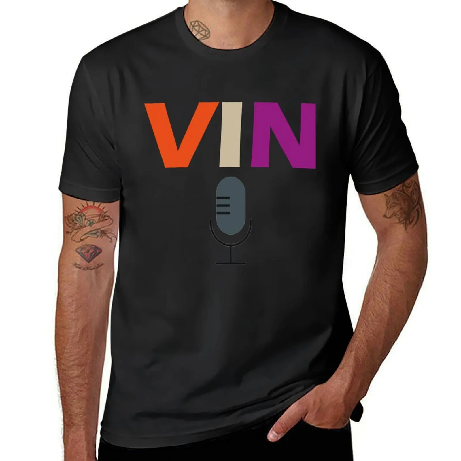 vin scully T-Shirt blacks oversizeds funny t shirts for men