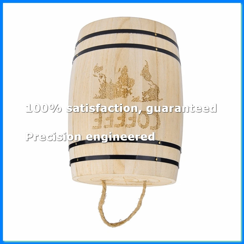 Wooden Coffee Bean Container Food Storage Bottles Coffee Beans Storage Airtight Wooden Container -DT30