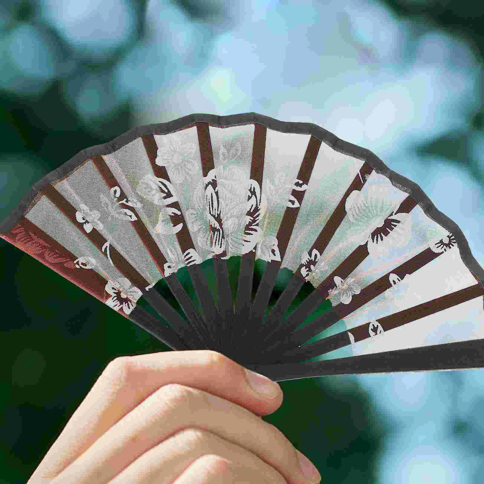 Fan 8cm Red) 1pc Photography Props Miniature Folding Handheld Fans Toys Pink Miss